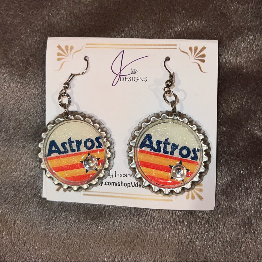 Houston Astro Earrings